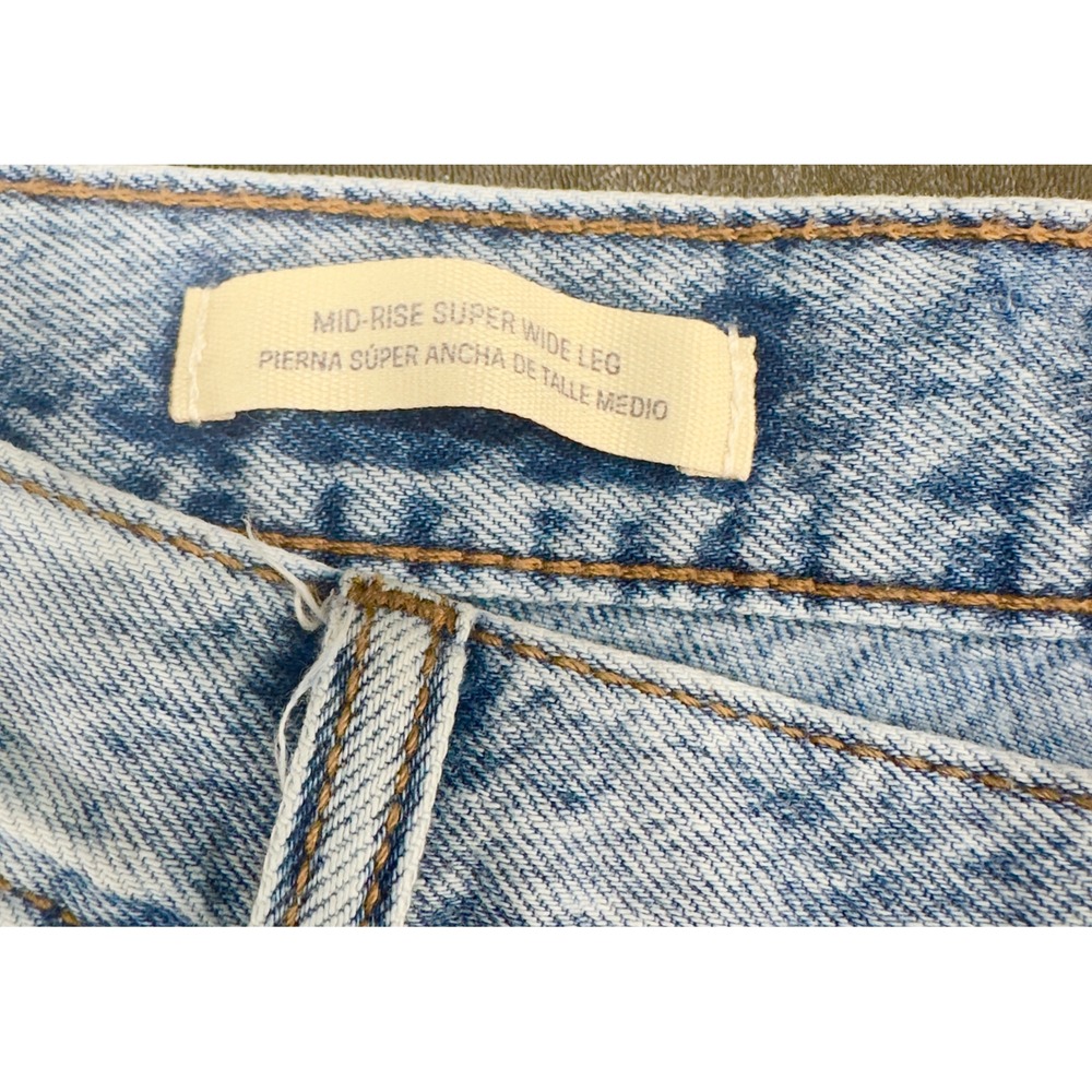 Universal Thread Women's Mid-Rise Super Wide Leg Jeans 100% Cotton Size 16 - Picture 5 of 7